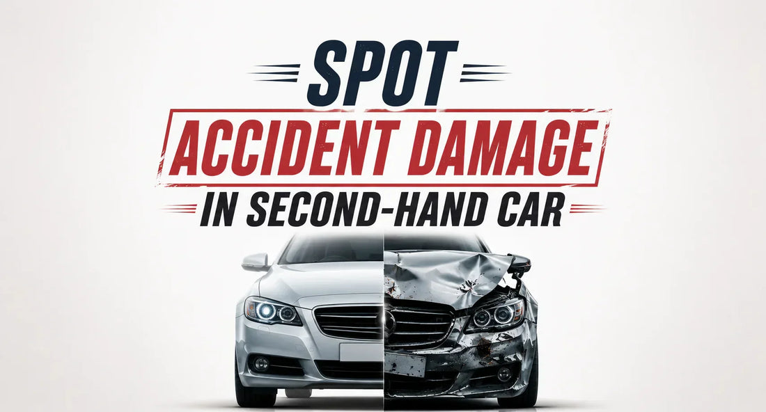 spot accident damage second hand car